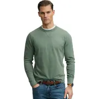 Superdry Superdrytil mænd. M2014044A Grøn Classic Essential sweatshirt (L), Casual, Bomuld
