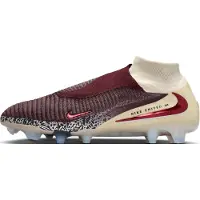 Nike Phantom 6 Elite High Cut FG United - Bordeaux/Rød/Grå - Græs (FG), størrelse 44