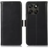 Mtp Products Motorola Moto G77/G67 Pung læder cover med RFID - sort