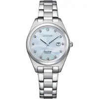 Citizen Dameur EW2600-83D Titanium Hvid/Titanium Ø29 mm