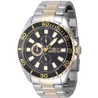 Invicta Herreur 47557 Pro Diver Sort/Gul guldtonet stål Ø46 mm