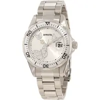 Invicta Dameur 12503 Pro Diver Sølvfarvet/Stål Ø38 mm