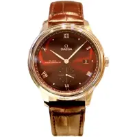 Omega Herreur 434.13.41.20.11.001 De Ville Prestige Rød/Læder Ø41