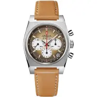Zenith Herreur 03.A384.400-385.C855 El Primero Brun/Læder Ø37 mm