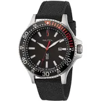 Nautica Herreur NAPCBF201 Cocoa Beach Sort/Tekstil Ø43 mm