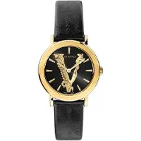 Versace Dameur VERI00220 Virtus Sort/Læder Ø36 mm