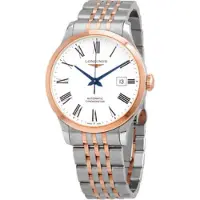Longines Herreur L2.821.5.11.7 Record Hvid/18 karat rosa guld Ø40 mm
