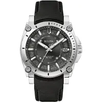 Bulova Herreur 96B416 Icon Grå/Læder Ø40 mm