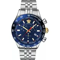 Versace Herreur VE2U01024 Hellenyium Blå/Stål Ø44 mm