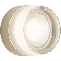 QAZQA Design væglampe beige med opalglas IP44 - Michele
