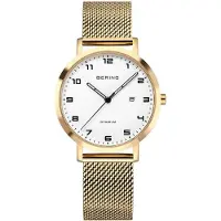 Bering Dameur 18634-334 Classic Hvid/Gul guldtonet stål Ø34 mm