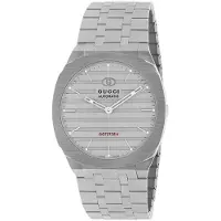 Gucci 25H Herreur YA163302 Grå/Stål Ø40 mm