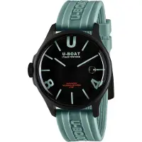 U-BOAT Herreur 9526/A Darkmoon Sort/Gummi Ø44.8 mm
