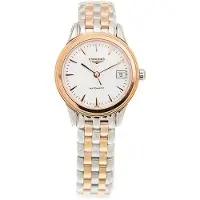 Longines Dameur L4.274.3.92.7 Flagship Hvid/Rosaguldtonet stål Ø26