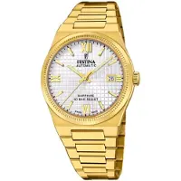 Festina Herreur F20032-1 Swiss Made Sølvfarvet/Gul guldtonet stål