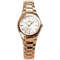 Edox Dameur 57004-37R-AIR Les Bemonts Sølvfarvet/Rosaguldtonet stål