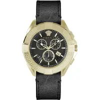 Versace Herreur VE5CA0323 Chrono Sort/Læder Ø46 mm