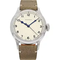 Longines Herreur L2.819.4.93.2 Heritage Beige/Læder Ø38.5 mm