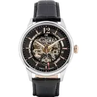 Carl von Zeyten Herreur CVZ0080BKRS Schramberg Sort/Læder Ø43 mm