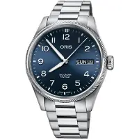 Oris Herreur 01 752 7760 4065-07 8 22 08P Aviation Blå/Stål Ø44 mm
