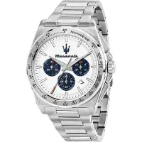 Maserati Herreur R8873652007 Velocita Hvid/Stål Ø43 mm