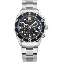 Swiss Alpine Military Herreur 7029.9135 Raptor Sort/Stål Ø42 mm