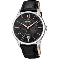 Festina Herreur F20426-6 Classic Sort/Læder Ø43 mm