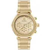Philipp Plein PWZBA0523 The Hexagon Guld/Gul guldtonet stål Ø42 mm