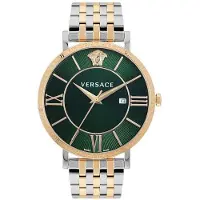 Versace Herreur VENCA0424 V Eternal Grøn/Rosaguldtonet stål Ø42 mm