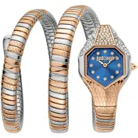 Just cavalli Dameur JC1L193M0065 Glam Evo 7 Blå/Rosaguldtonet stål
