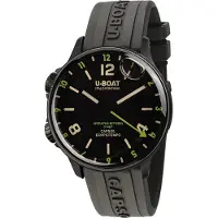 U-BOAT Herreur 8840 Capsoil Sort/Gummi Ø45 mm