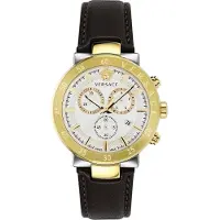 Versace Herreur VEPY00220 Urban Mystique Guldfarvet/Læder Ø43 mm