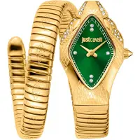Just cavalli Dameur JC1L306M0045 Signature Snake Grøn/Guldtonet