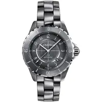 Chanel Herreur H2934 J12 Grå/Keramik Ø41 mm