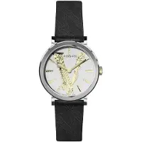 Versace Dameur VERI00120 Virtus Sølvfarvet/Læder Ø36 mm