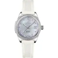 Norqain Dameur N1800D81A/M18D/18WRE.16S Adventure Hvid/Gummi Ø37 mm