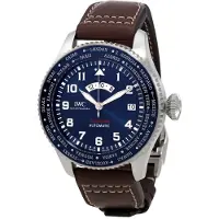 IWC Herreur IW395503 Pilots Blå/Læder Ø46 mm