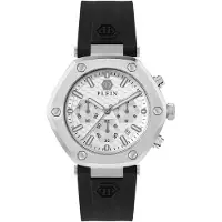 Philipp Plein PWZBA0123 The Hexagon Hvid/Gummi Ø42 mm