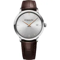 Raymond Weil Herreur 5485-SL5-65001 Toccata Sølvfarvet/Læder Ø39 mm