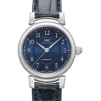 IWC Dameur IW458312 Da Vinci Blå/Læder Ø36 mm