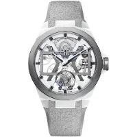 Ulysse Nardin Herreur 1723-400-3B-00 Blast Skeletskåret/Gummi Ø45 mm