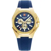 Swiss Alpine Military Herreur 7005.9815 Typhoon Blå/Gummi Ø42 mm