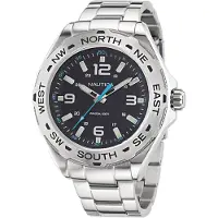 Nautica Herreur NAPCWS301 Clearwater Beach Sort/Stål Ø48 mm
