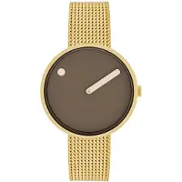 Picto 34001-0914G Brun/Gul guldtonet stål Ø34 mm