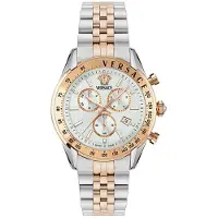 Versace Herreur VE8R00424 Chrono Master Sølvfarvet/Rosaguldtonet
