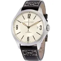 Hamilton Herreur H32565521 Jazzmaster Grå/Læder Ø40 mm