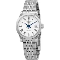 Longines Dameur L2.320.4.11.6 Record Hvid/Stål Ø26 mm