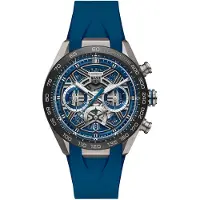 TAG Heuer Herreur CBU2081.FT6274 Carrera Blå/Gummi Ø44 mm