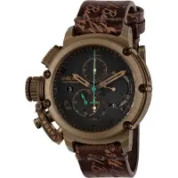 U-BOAT Herreur 8526 Chimera Sort/Læder Ø46 mm