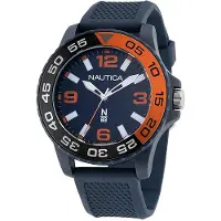 Nautica Herreur NAPFWS302 N83 Blå/Gummi Ø45 mm